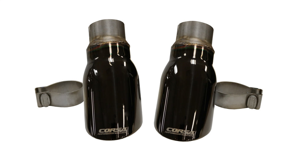 Single 4.0in. Black PVD Pro-Series Tip Kit (Clamps Included)