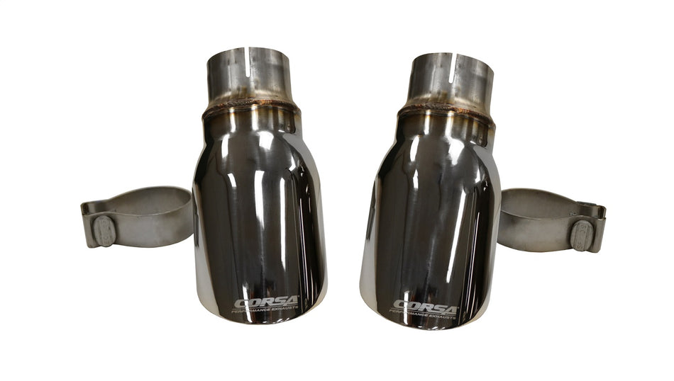 Single 4.0in. Polished Pro-Series Tip Kit (Clamps Included)