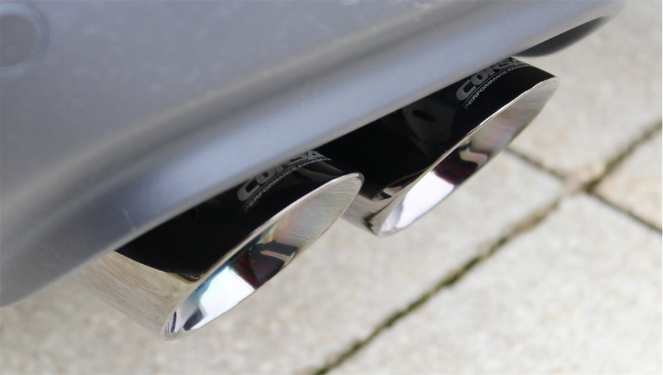 2.5in. Cat-Back Dual Rear Exit With Twin 3.5in. Polished Pro-Series Tips