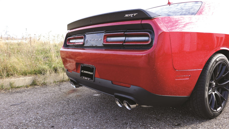 2.75in. Cat-Back Dual Rear Exit With Twin 3.5in. Polished Pro-Series Tips