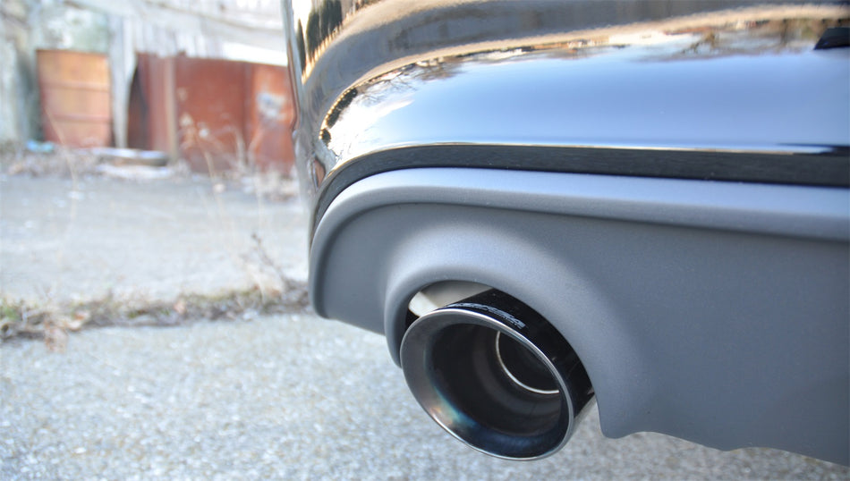 2.75in. Cat-Back Dual Rear Exit With Single 4.5in. Black PVD Pro-Series Tips