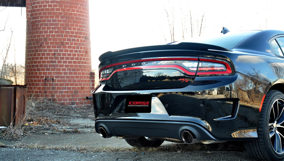 2.75in. Cat-Back Dual Rear Exit With Single 4.5in. Polished Pro-Series Tips