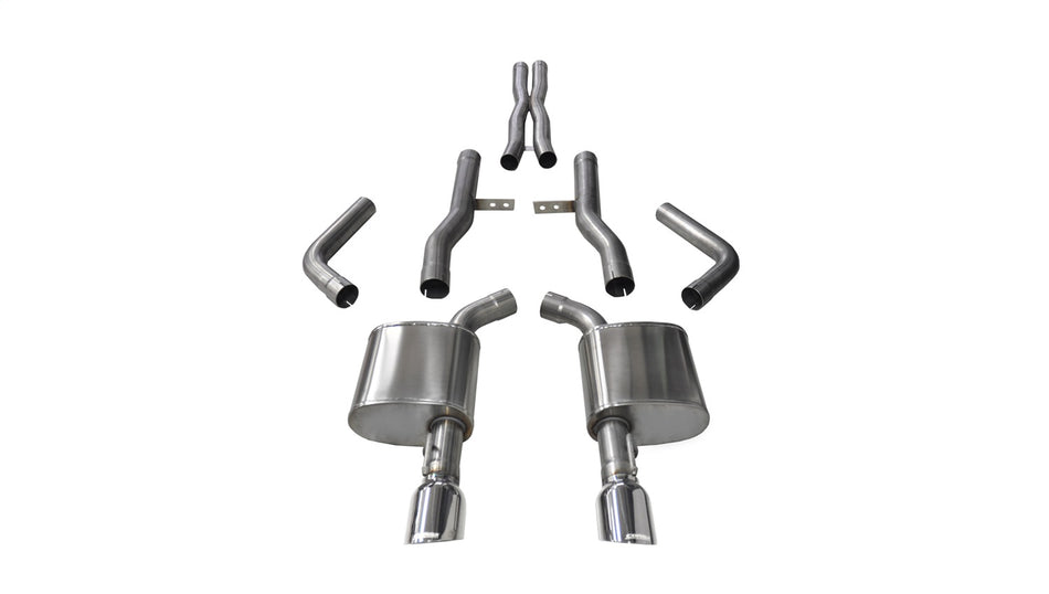 2.75in. Cat-Back Dual Rear Exit With Single 4.5in. Polished Pro-Series Tips