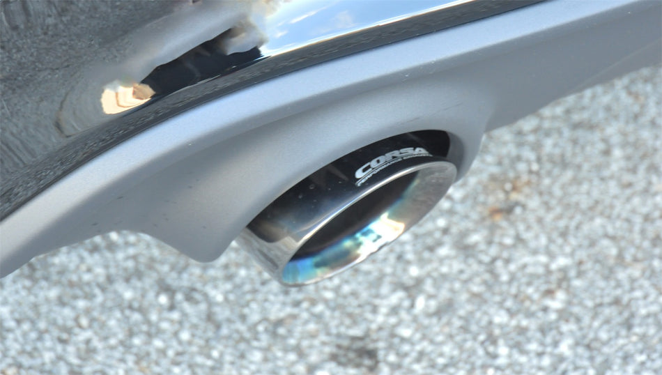 2.75in. Cat-Back Dual Rear Exit With Single 4.5in. Polished Pro-Series Tips