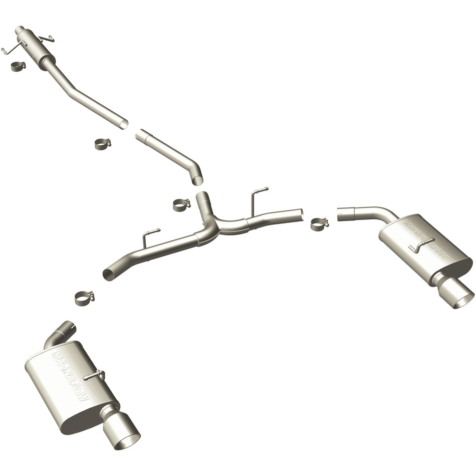 MagnaFlow 2007-2012 Ford Fusion 3.0L | 2010-2012 Ford Fusion 3.5L Street Series Cat-Back Performance Exhaust System 15552