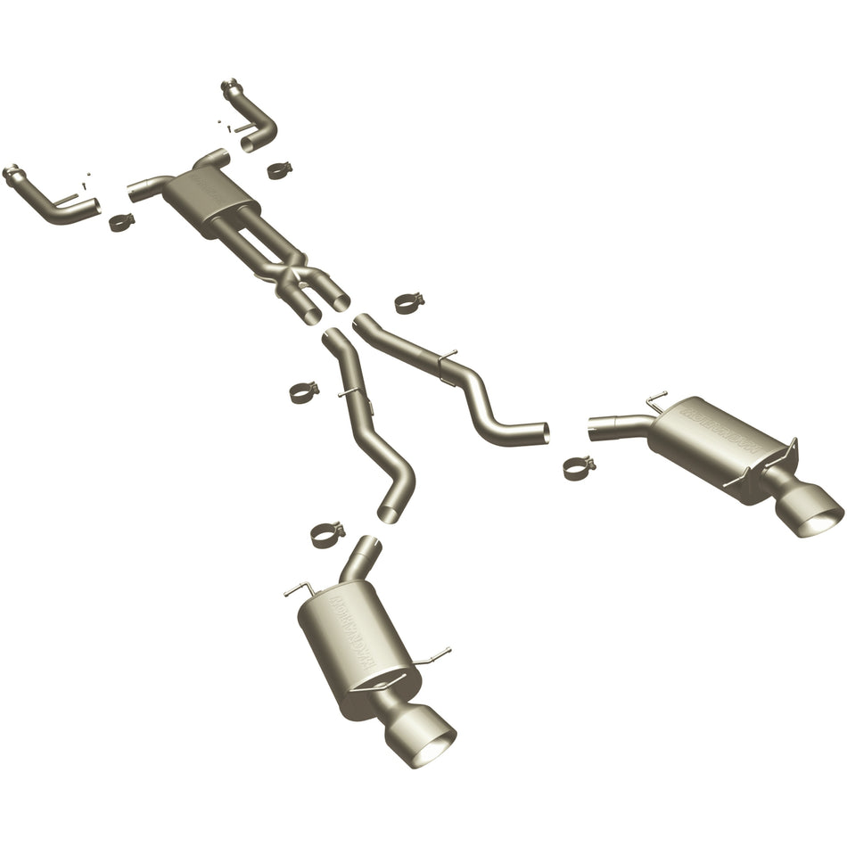MagnaFlow 2004-2005 BMW 645Ci 4.4L | 2006-2010 BMW 650i 4.8L Touring Series Cat-Back Performance Exhaust System 16560