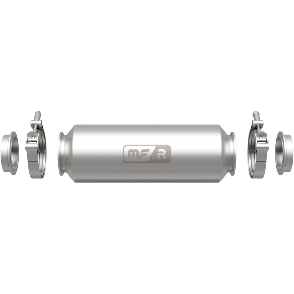MagnaFlow MF/R Series 5 In Round 304 Stainless Steel Straight-Through Performance Exhaust Muffler Kit 17169