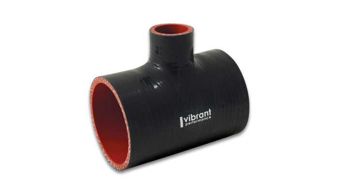 Vibrant Performance - 19687 - T-Hose Coupler  Hose I.D. 2.25 In.; Overall Length: 4 In.; Branch I.D. 1 In.