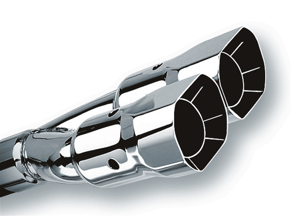 Tip 2.5in Inlet/ 3in Outlet Dual Round Intercooled With Y-Pipe