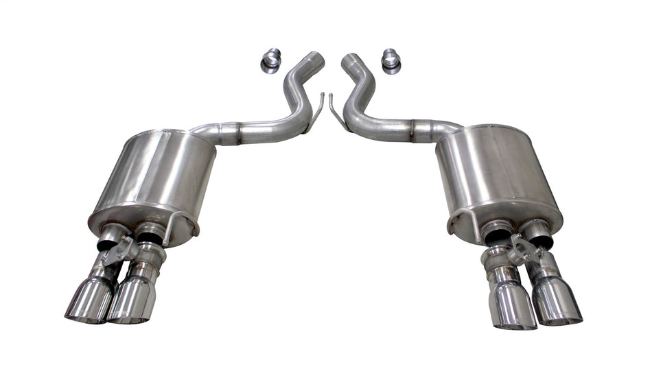 3.0in. Axle-Back Dual Rear Exit With Twin 4.0in. Polished Pro-Series Tips