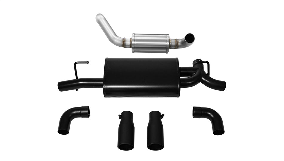 2.5in. Axle-Back Dual Rear Exit With Single 3.5in. Straight Cut Tips (Full Syste