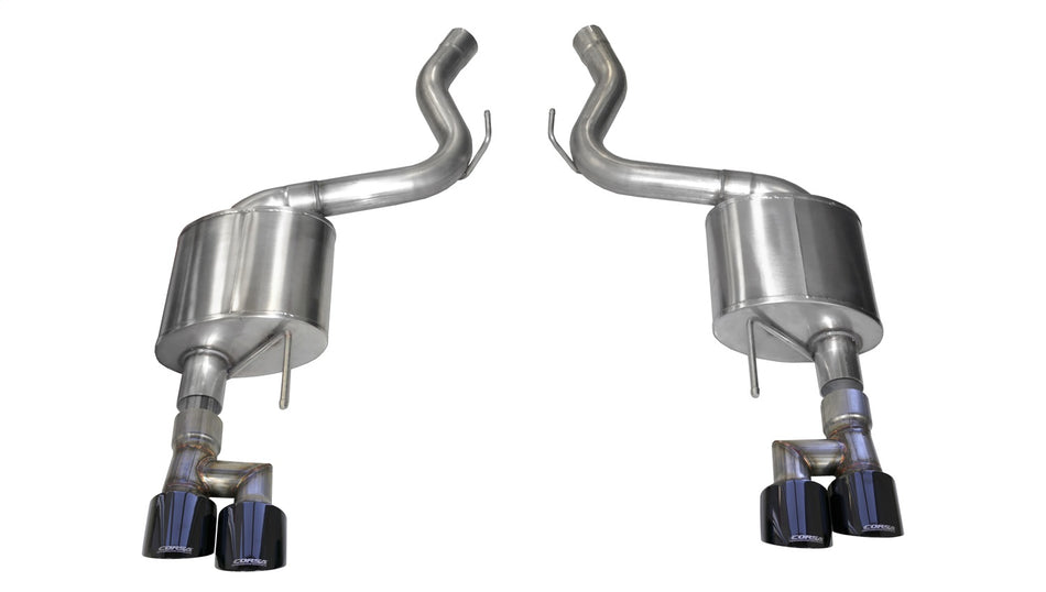 3.0in. Axle-Back Dual Rear Exit With Twin 4.0in. Black PVD Pro-Series Tips