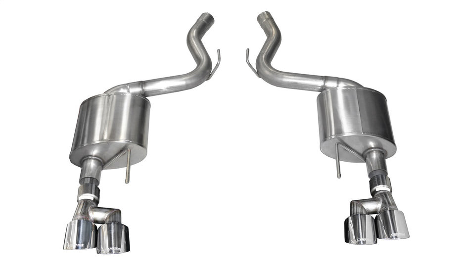 3.0in. Axle-Back Dual Rear Exit With Twin 4.0in. Polished Pro-Series Tips