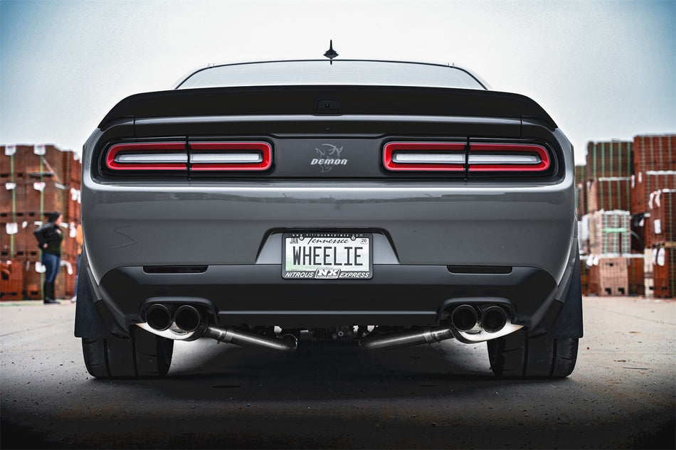 2.75in. Valved Cat-Back Dual Rear Exit With Twin 3.5in. Polished Tips