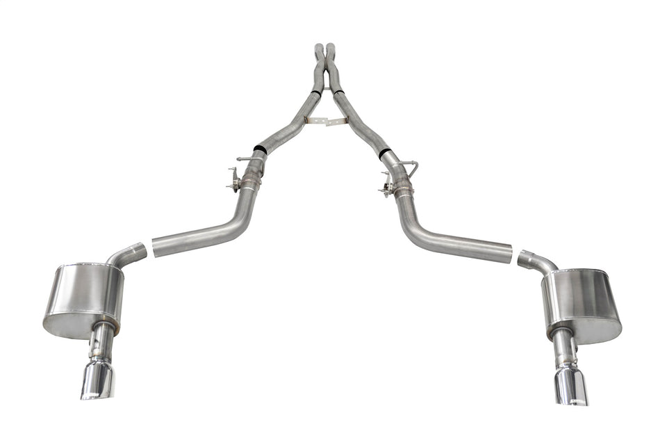 2.75in. Valved Cat-Back Dual Rear Exit With Single 4.5in. Polished Tips