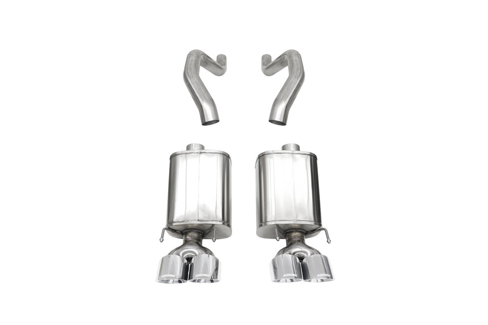 3.0in. Axle-Back Dual Rear Exit With Twin 4.5in. Polished Pro Series Tips