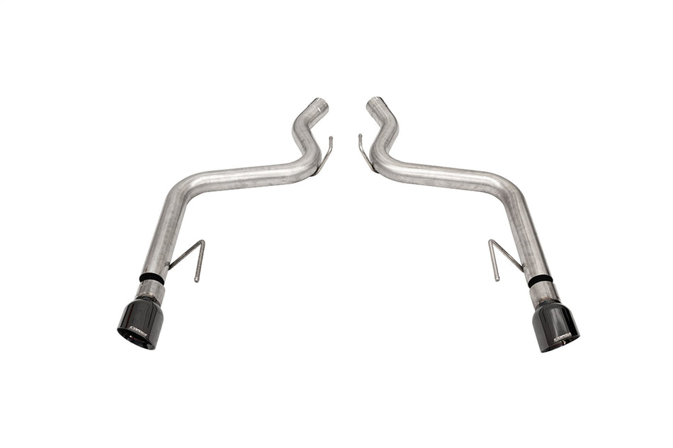 3.0in. Axle-Back Dual Rear Track Series Exhaust System With 4.5in. Polished Blac