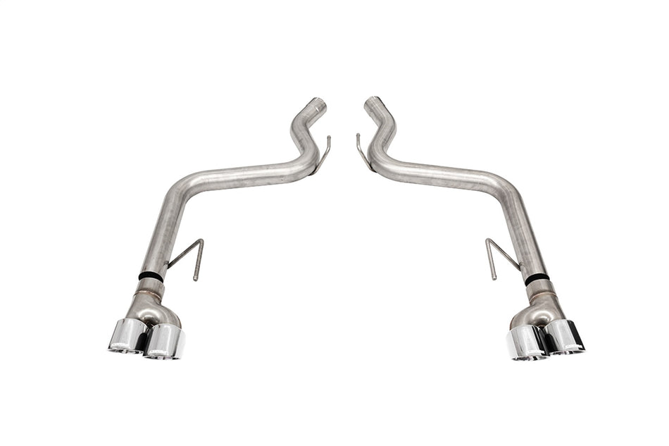 3.0in. Axle-Back Dual Rear Track Series Exhaust System With Twin 4.0in. Polished