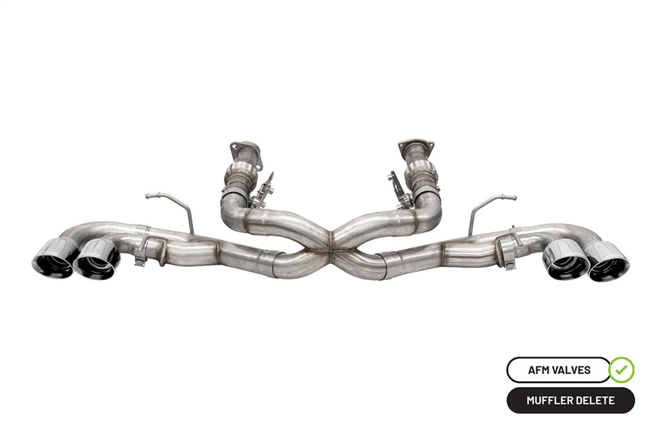 3.0in. Muffler Delete Cat-Back Exhaust System With AFM Valve And 4.5in. Polished