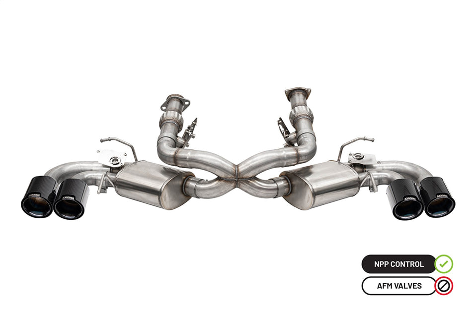 3.0in. Cat-Back Dual Rear Exit NPP Exhaust System With AFM Simulator With 4.5in.