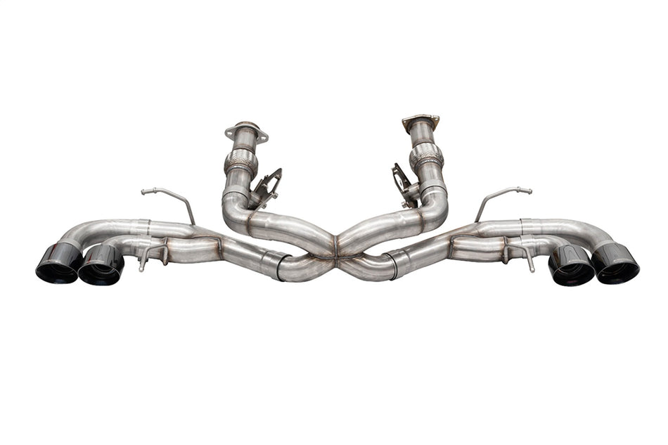 3.0in. Track Series Cat-Back Muffler Delete Exhaust System With 4.5in. Black PVD
