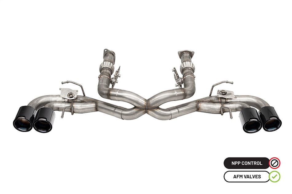 3.0in. Muffler Delete 4 Valve Cat-Back Exhaust System With NPP Sound Control Wit
