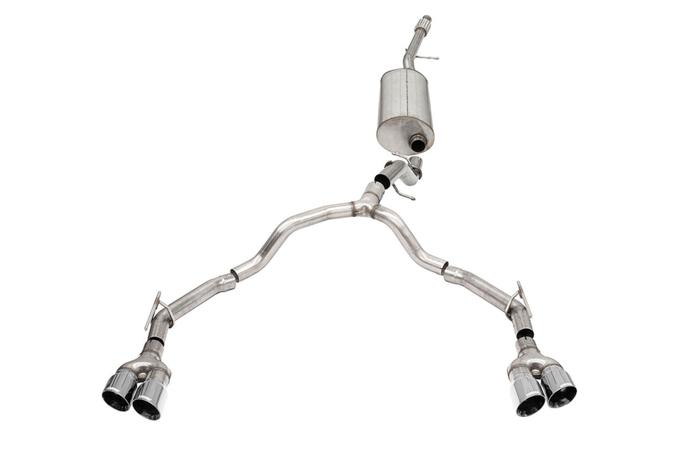 3.0in. To 2.75in. Dual Rear Exit Cat-Back Exhaust System With Twin 4.0in. Tips