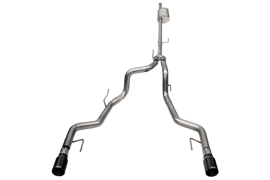 3.0in. To 2.75in. Dual Rear Exit Cat-back Exhaust System With 4.0in. Black PVD S