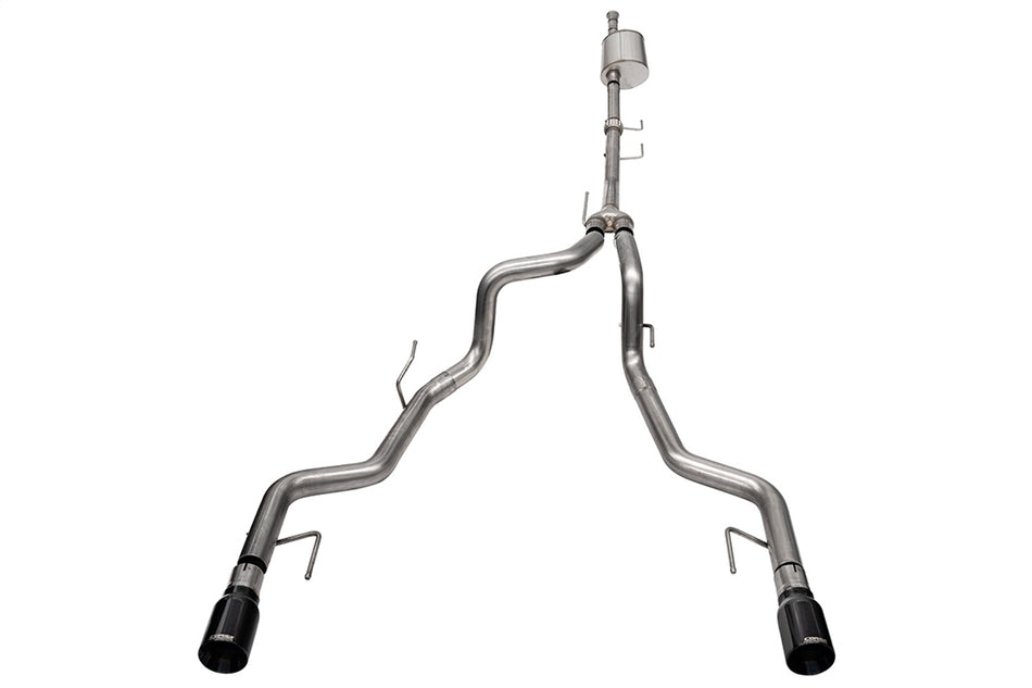 3.0in. To 2.75in. Dual Rear Exit Cat-back Exhaust System With 4.0in. Black PVD S