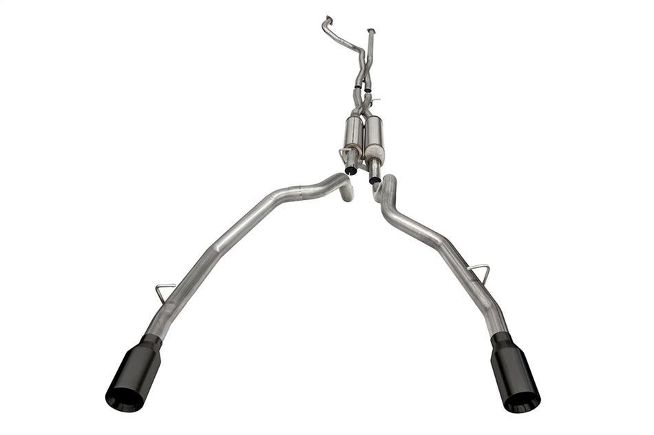 3.0in. True Dual Catback Exhaust System With Dual Rear Exit And Flat Cut 5.0in.
