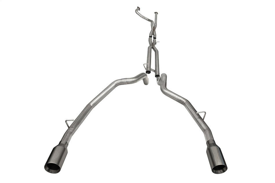 3.0in. Dual Rear Exit Catback Exhaust System With Flat Cut 5.0in. Dual Wall Tips