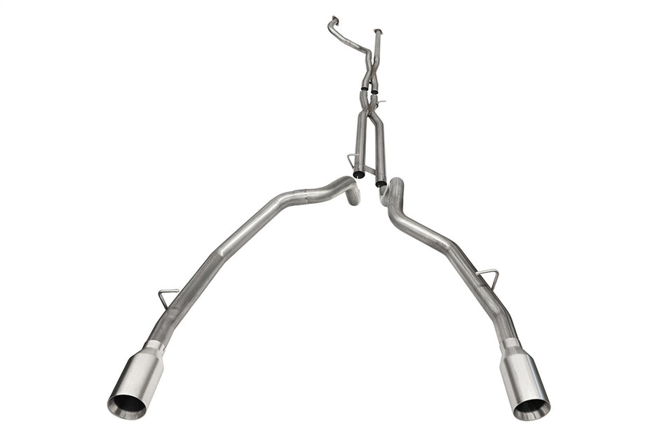 3.0in. Dual Rear Exit Catback Exhaust System With Flat Cut 5.0in. Dual Wall Tips