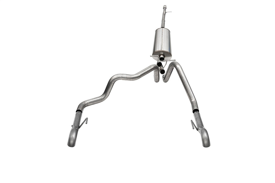 3.0in. Dual Rear Exit Cat-Back Exhaust System With Turndown Exhaust Tips