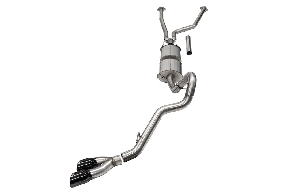 3in. Cat-Back Side Exit Exhaust System With Twin 4in. Black PVD Tips