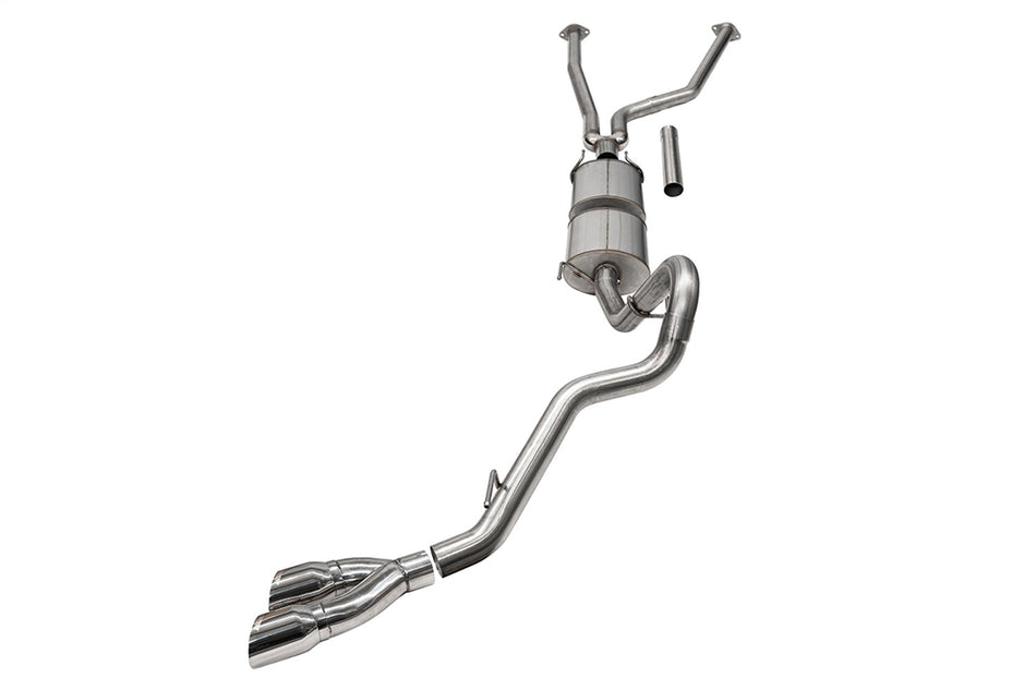 3in. Cat-Back Side Exit Exhaust System With Twin 4in. Black PVD Tips