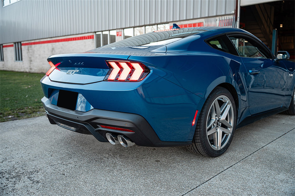 3.0in. Dual Rear Exit Cat-Back With Twin 4.0in. Polished Pro-Series Tips