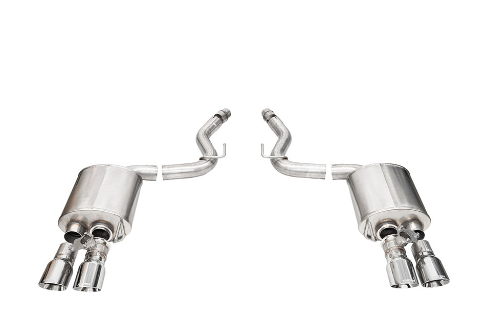 3.0in. Dual Rear Exit Axle-Back With Twin 4.0in. Polished Pro-Series Tips