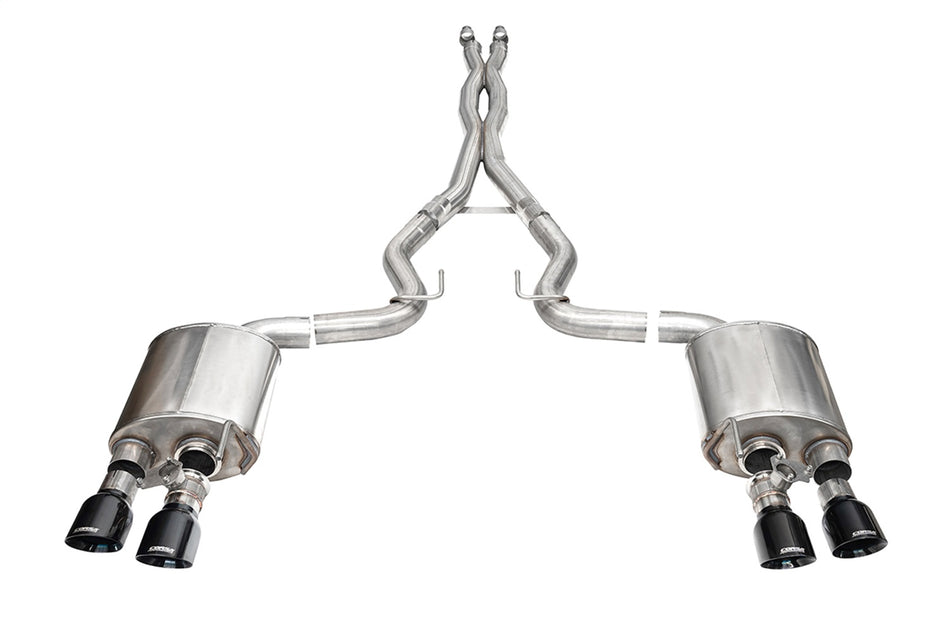 3.0in. Dual Rear Exit Cat-Back With Twin 4.5in. Black PVD Slash Pro-Series Tips