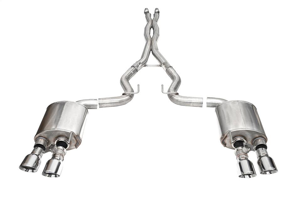 3.0in. Dual Rear Exit Cat-Back With Twin 4.5in. Polished Slash Pro-Series Tips