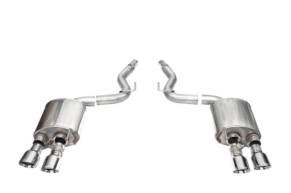 3.0in. Dual Rear Exit Axle-Back With Twin 4.5in. Polished Slash Pro-Series Tips