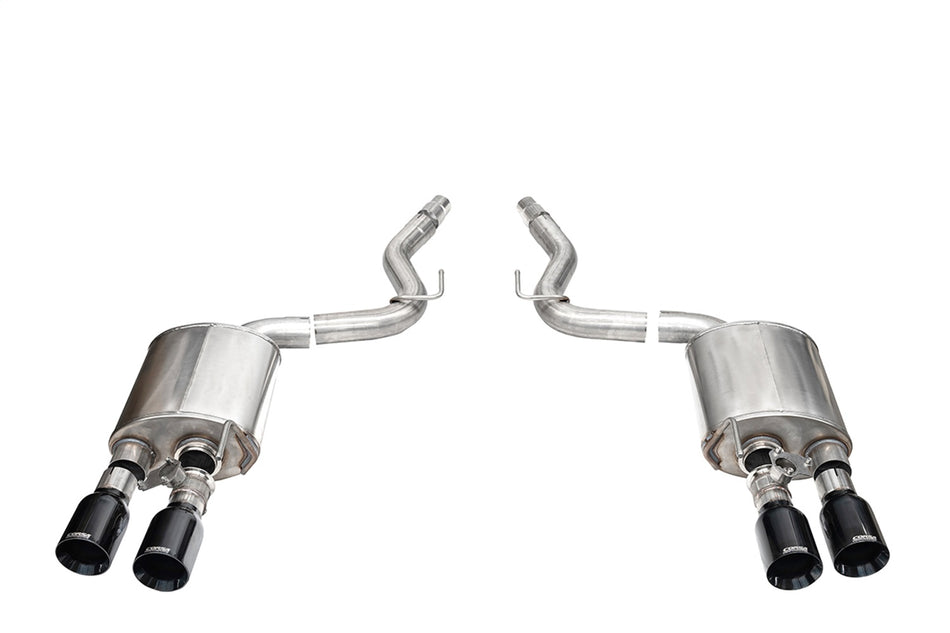 3.0in. Dual Rear Exit Axle-Back With Twin 4.5in. Black PVD Straight Pro-Series T