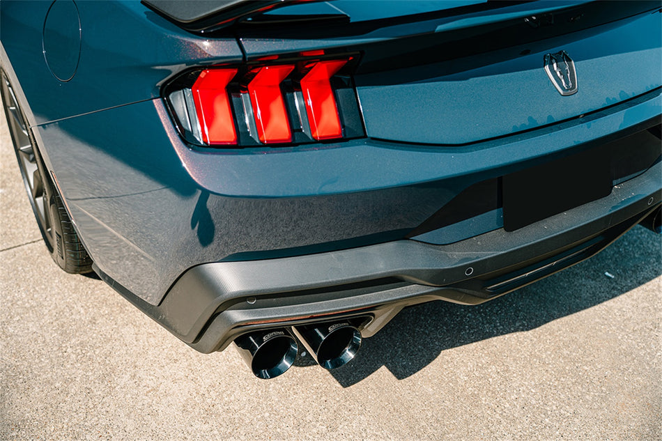 3.0in. Dual Rear Exit Axle-Back With Twin 4.5in. Black PVD Straight Pro-Series T