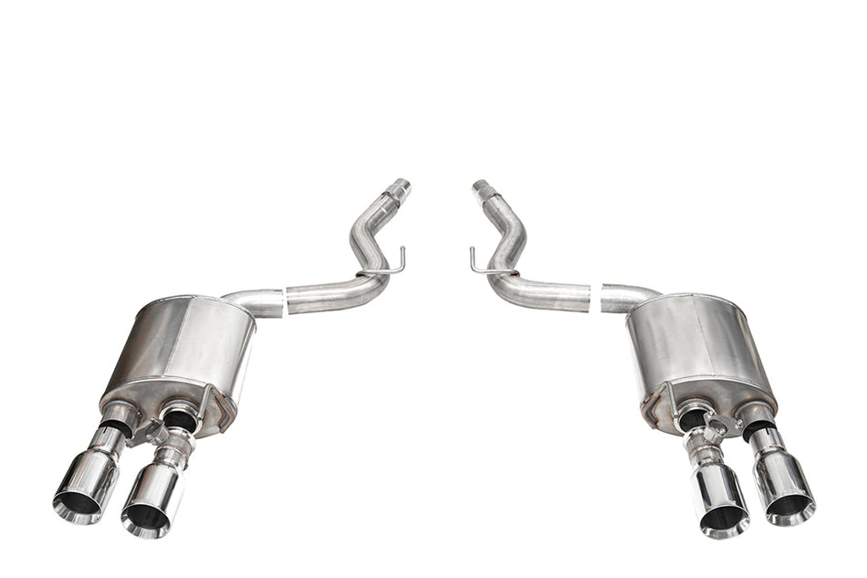 3.0in. Dual Rear Exit Axle-Back With Twin 4.5in. Polished Straight Pro-Series Ti