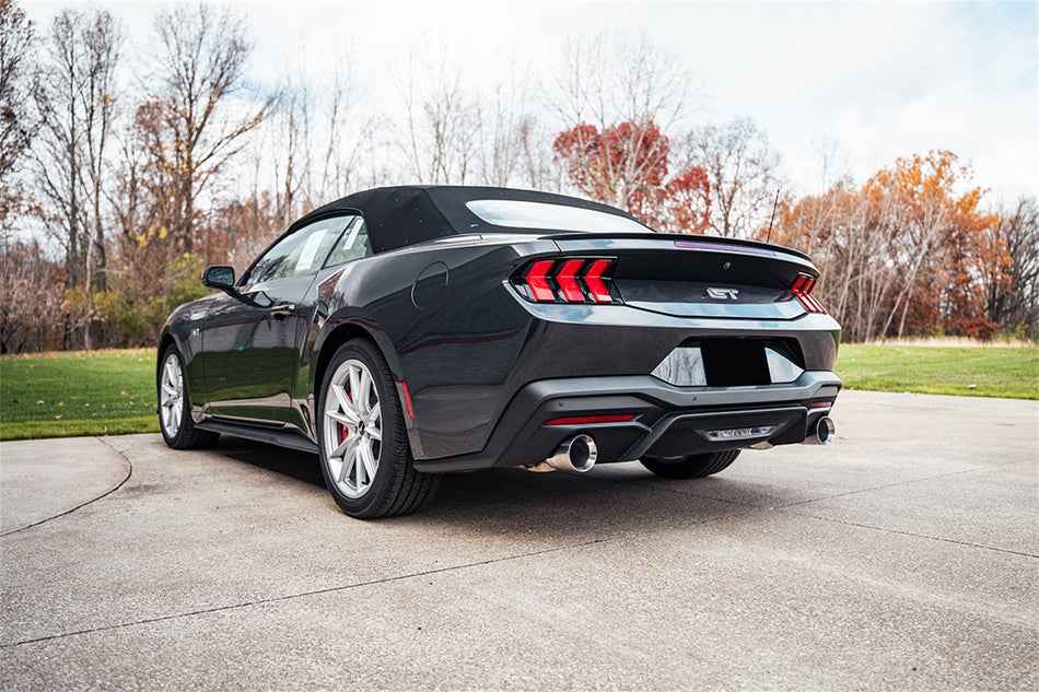 3.0in. Dual Rear Exit Axle-Back Exhaust System With 4.5in. Polished Straight Cut