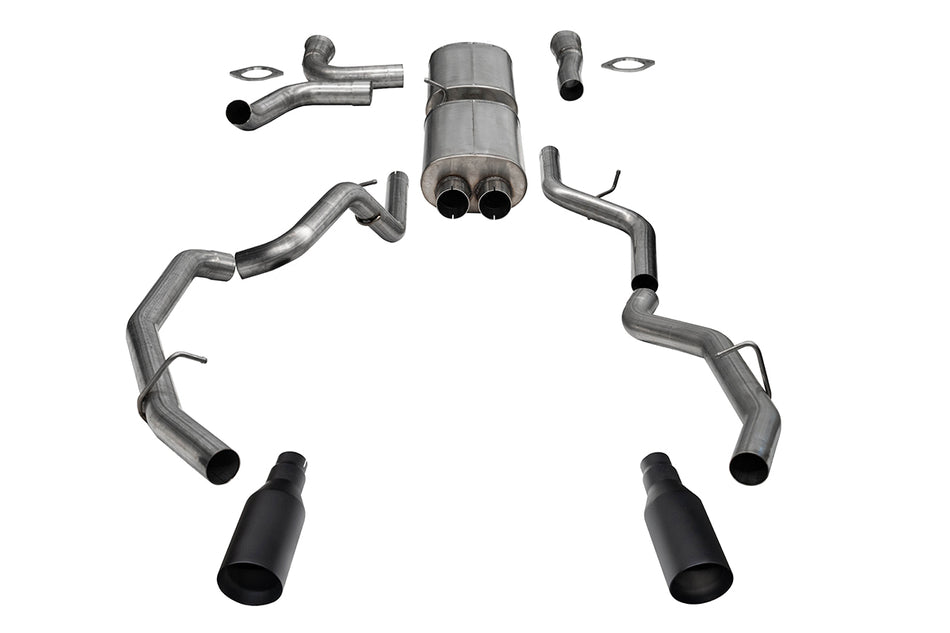 3.0in. True Dual Cat-back Exhaust System With Dual Rear Exit And Flat Cut 5.0in.