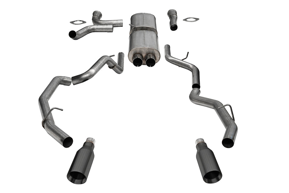 3.0in. True Dual Cat-back Exhaust System With Dual Rear Exit And Flat Cut 5.0in.