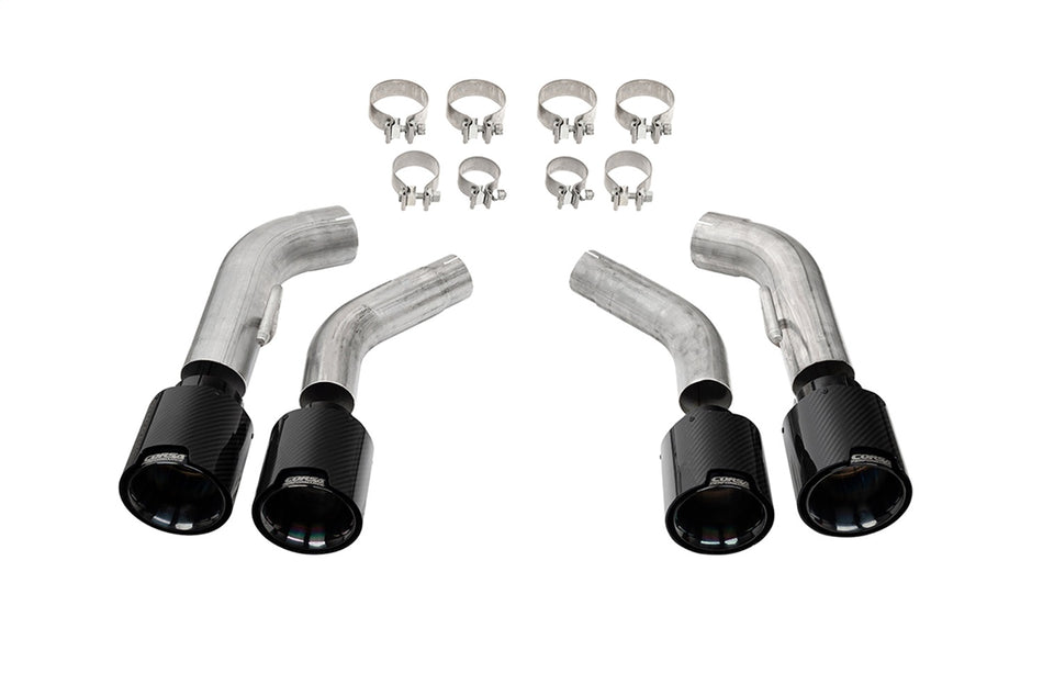 Quad 4.5in. Carbon Fiber Black PVD Tip Kit