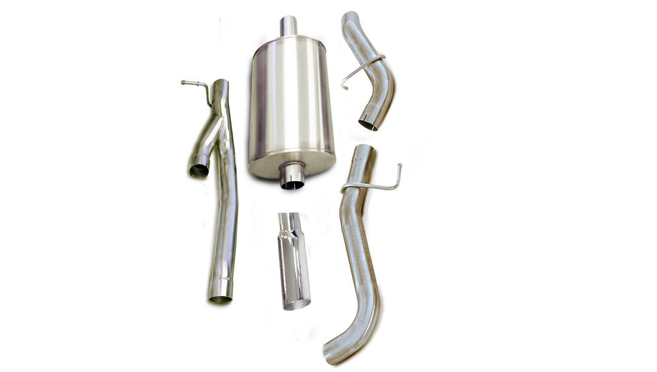 3.0in. Cat-Back Single Side Exit With Single 4.0in. Polished Slash Cut Tip