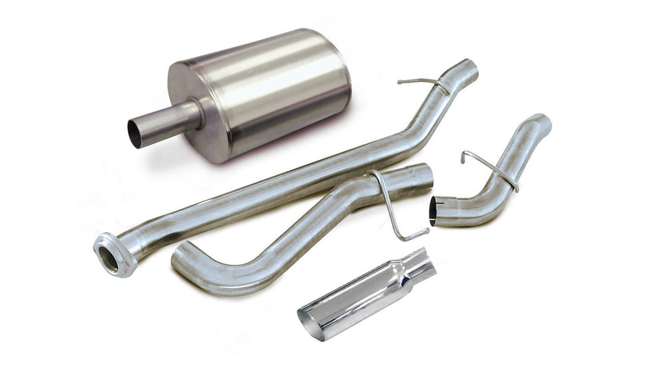 3.0in. Cat-Back Single Side Exit With Single 4.0in. Polished Slash Cut Tip