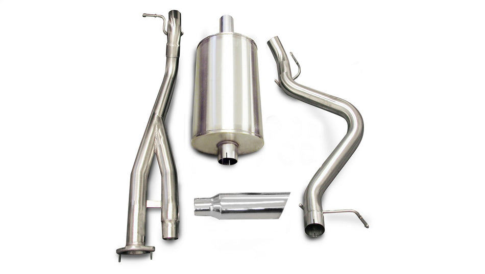 3.0in. Cat-Back Single Side Exit With Single 4.0in. Polished Slash Cut Tip